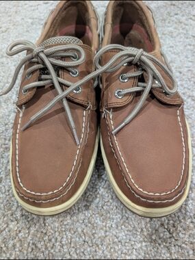 Sperry Top-Sider Brown Leather Boat Shoes Men’s 10